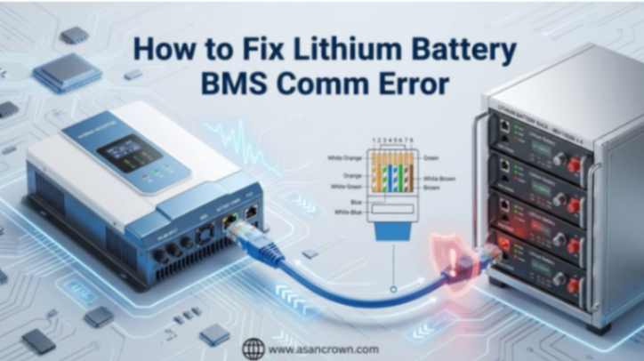 Lithium battery BMS communication error with hybrid inverter