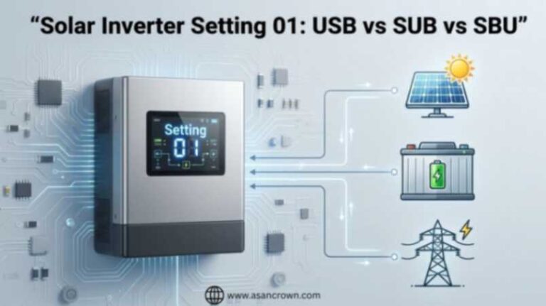 Solar Inverter Setting 01: USB vs SUB vs SBU